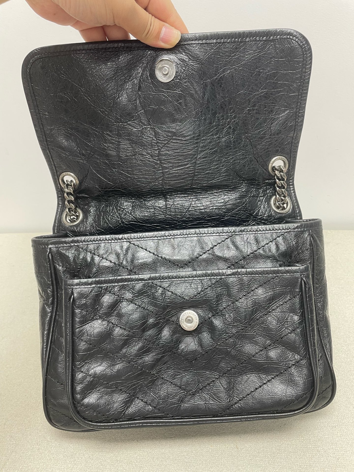 Saint Laurent - Niki - Leather - Black - (medium)