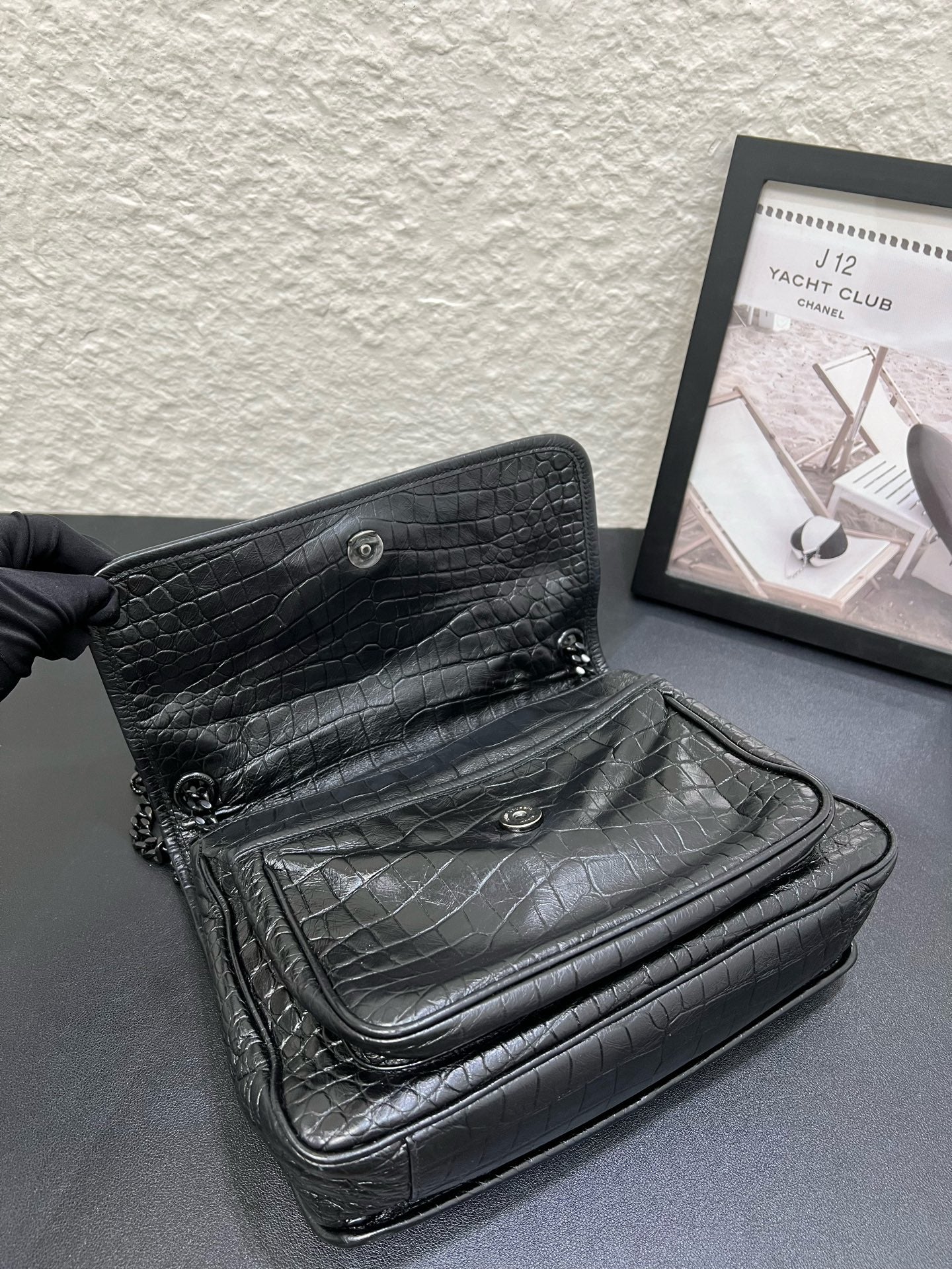 Saint Laurent - Niki - Leather - Black - (medium)
