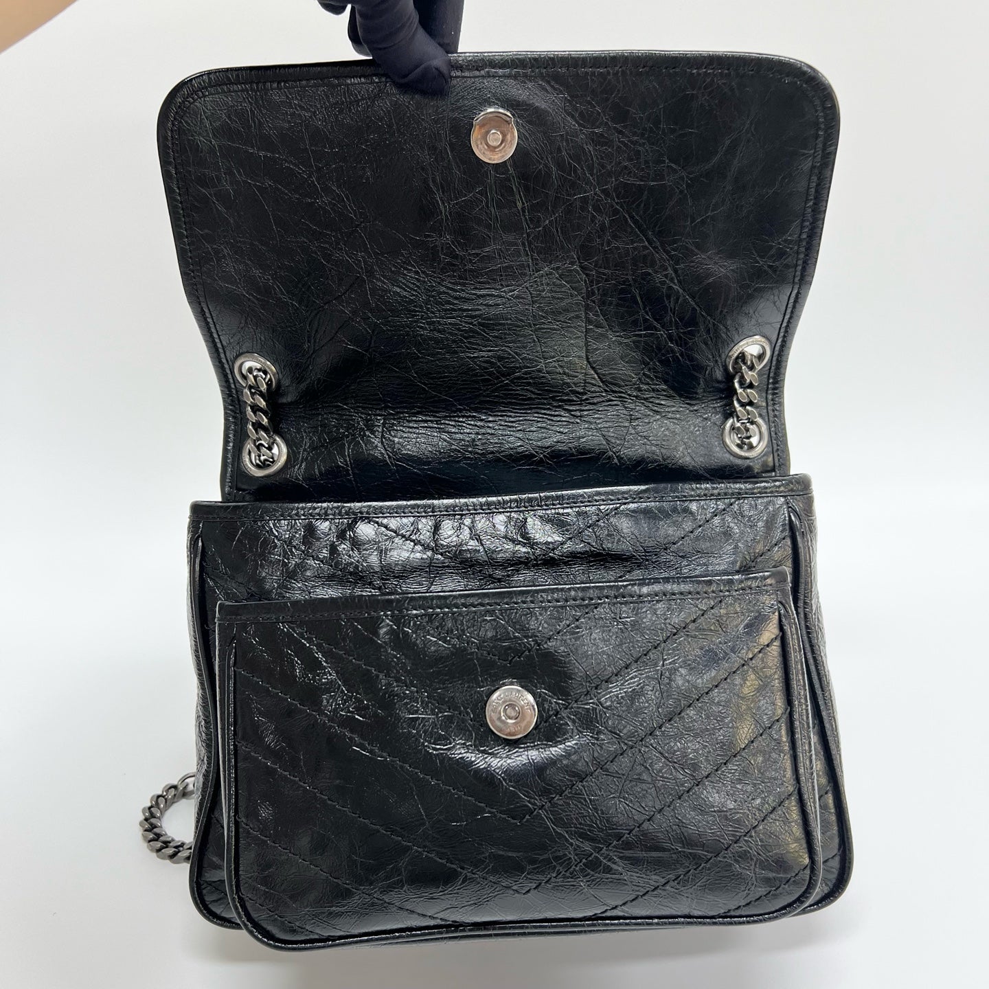 Saint Laurent - Niki - Leather - Black - (Medium)