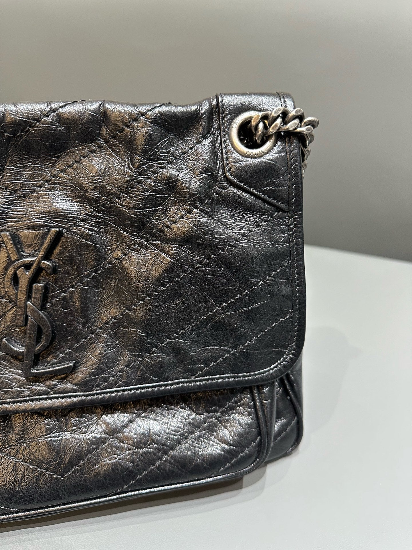 Saint Laurent - Niki - Leather - Black - (medium)