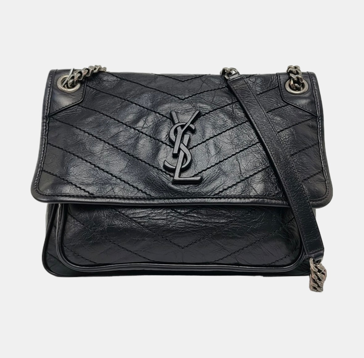 Saint Laurent - Niki - Leather - Black - (medium)