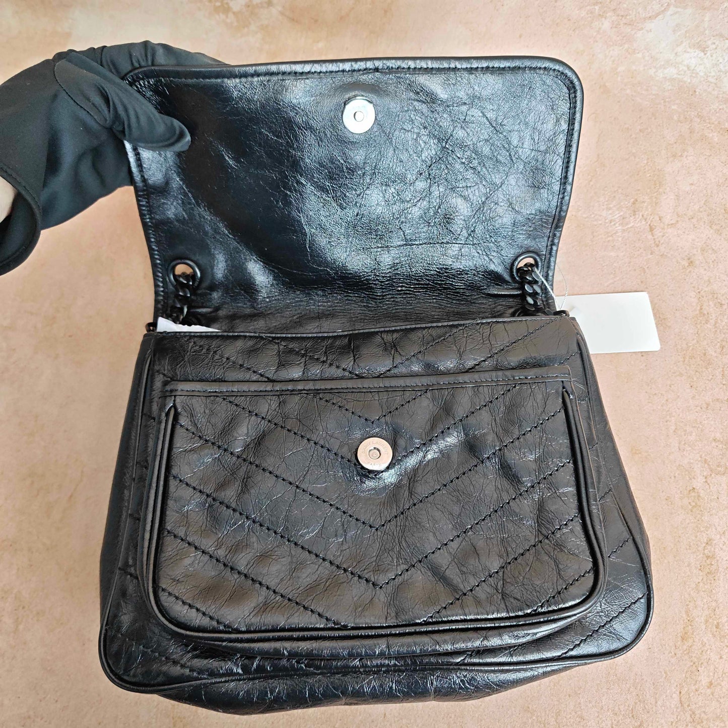 Saint Laurent - Niki - Leather - Black - (medium)