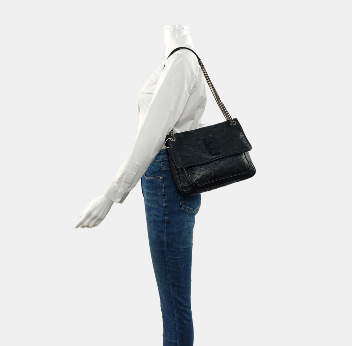 Saint Laurent - Niki - Leather - Black - (medium)