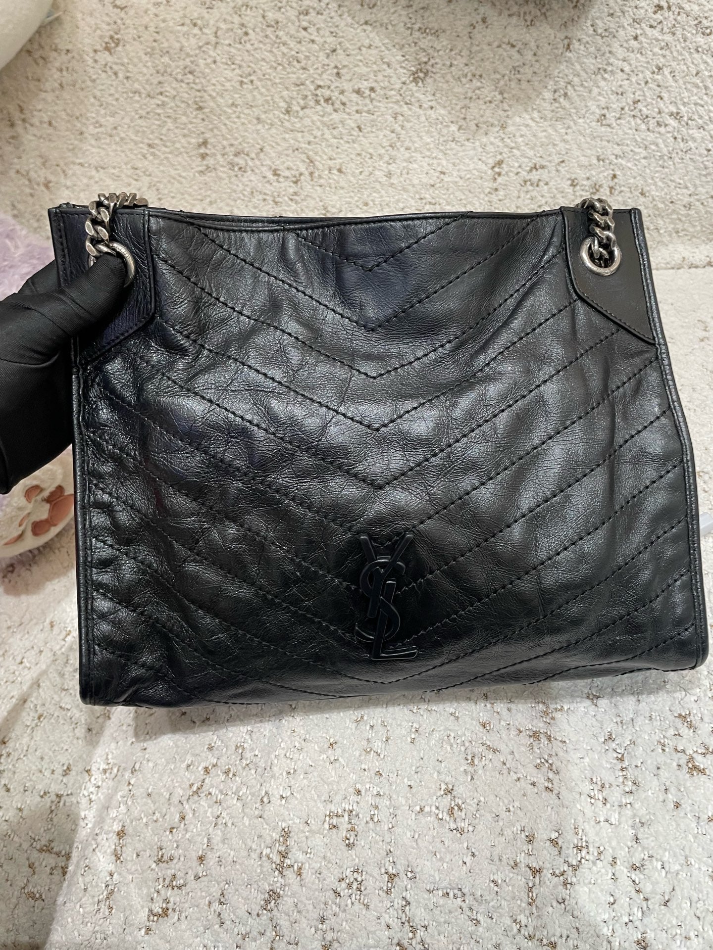 Saint Laurent - Niki - Leather - Black - (medium)