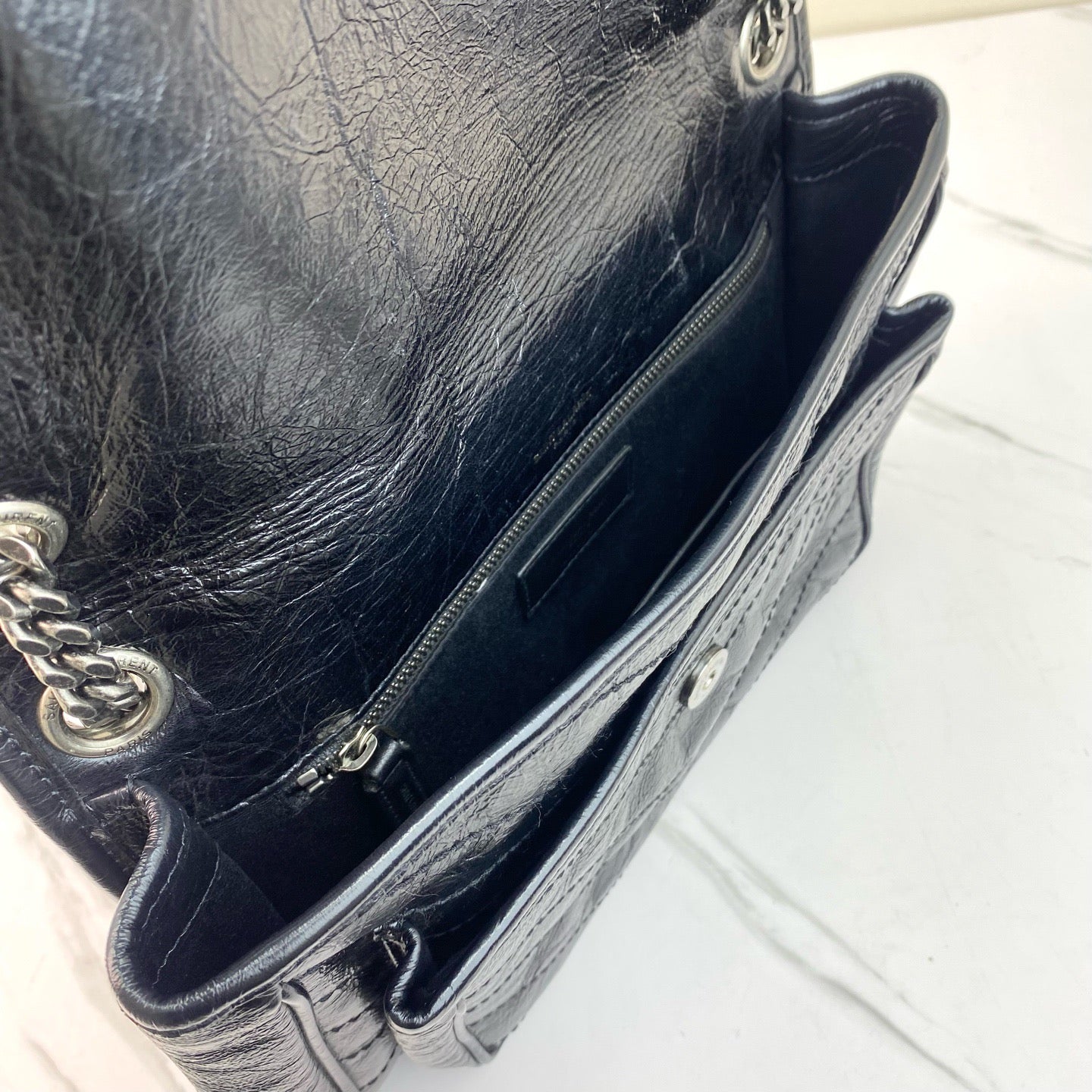 Saint Laurent - Niki - Leather - Black - (medium)