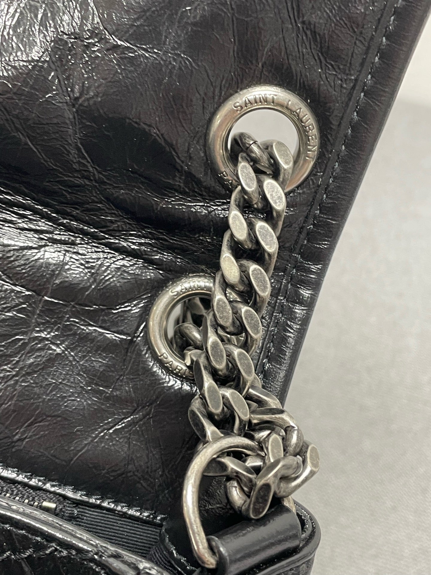 Saint Laurent - Niki - Leather - Black - (medium)