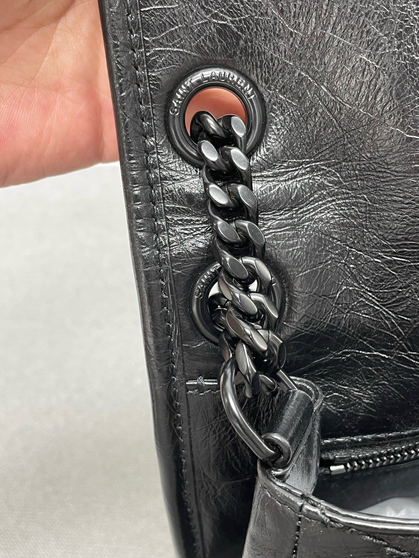 Saint Laurent - Niki - Leather - Black - (medium)