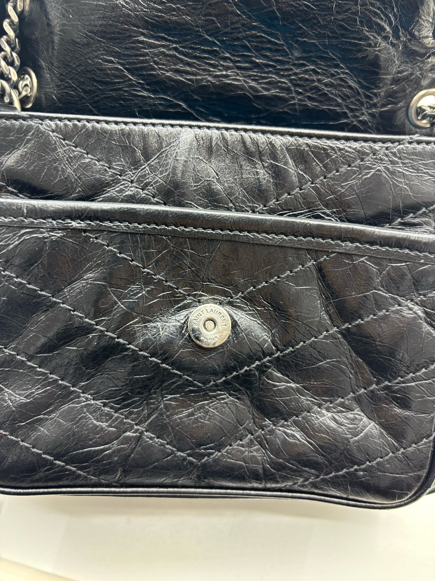 Saint Laurent - Niki - Leather - Black - (medium)