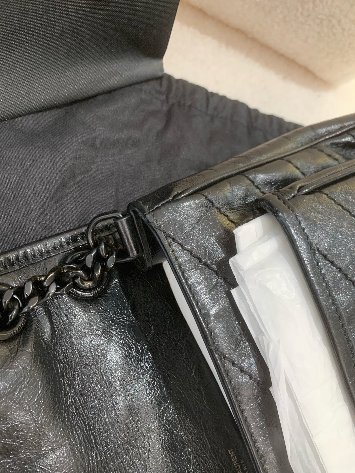 Saint Laurent - Niki - Leather - Black - (Medium)