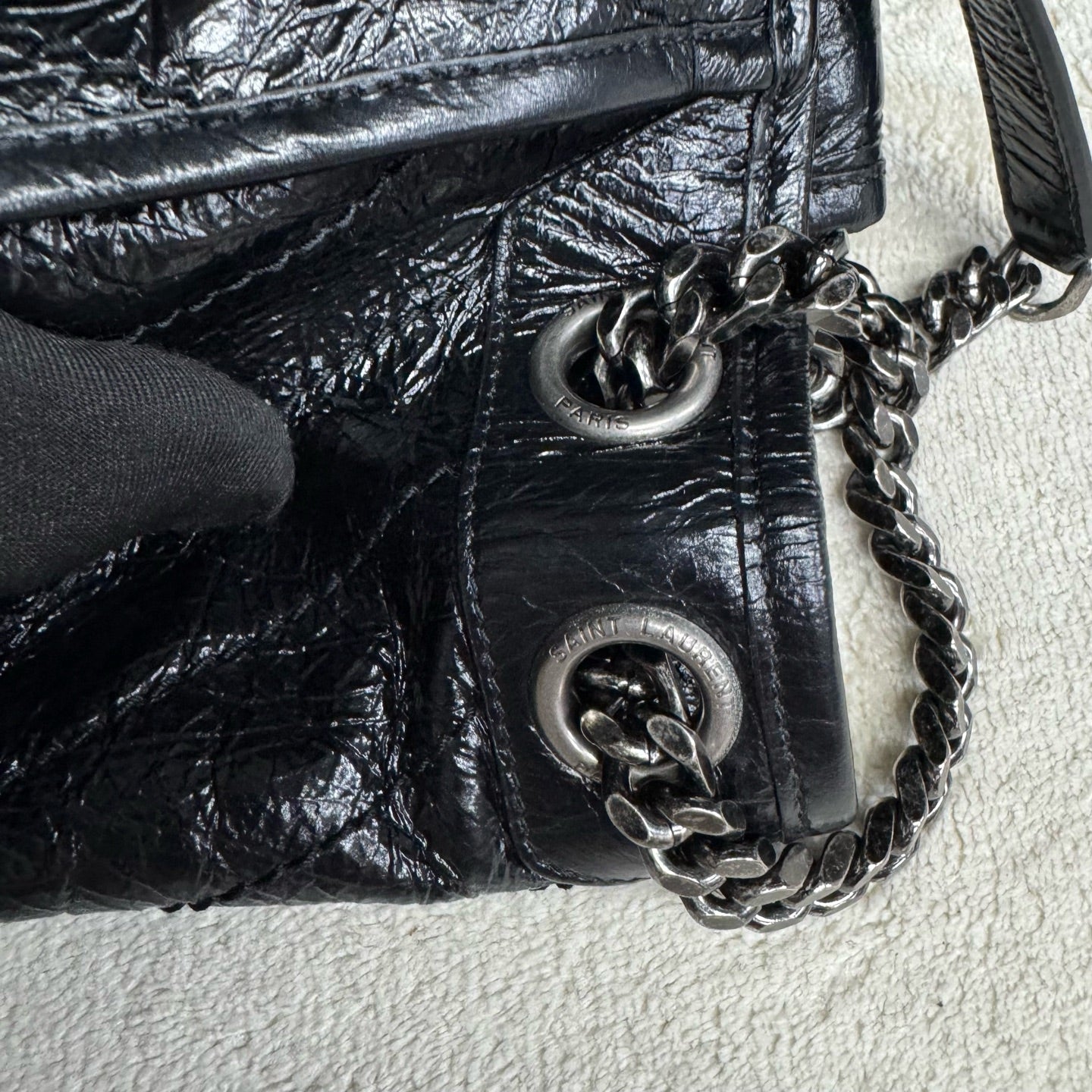 Saint Laurent - Niki - Leather - Black - (Medium)