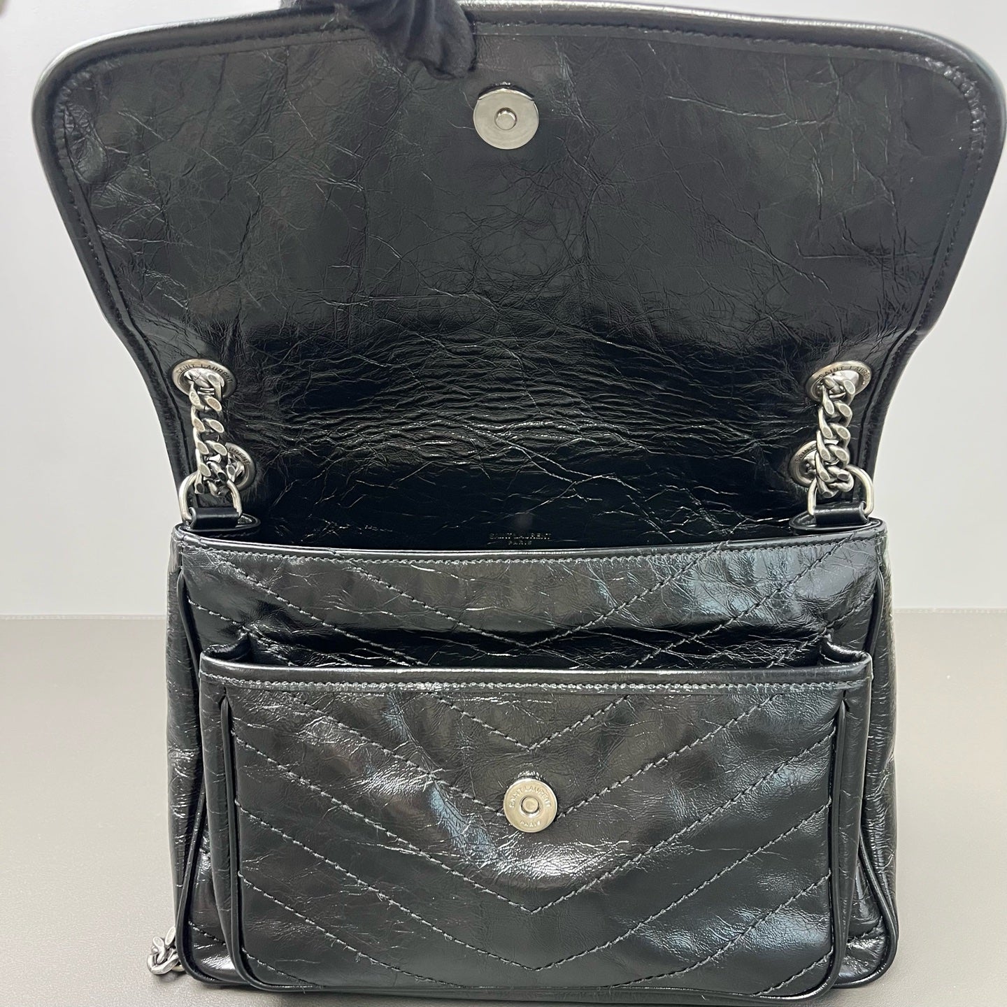 Saint Laurent - Niki - Leather - Black - (medium)