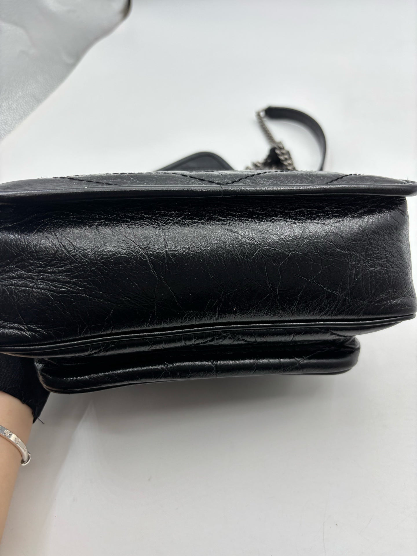 Saint Laurent - Niki - Leather - Black - (Medium)