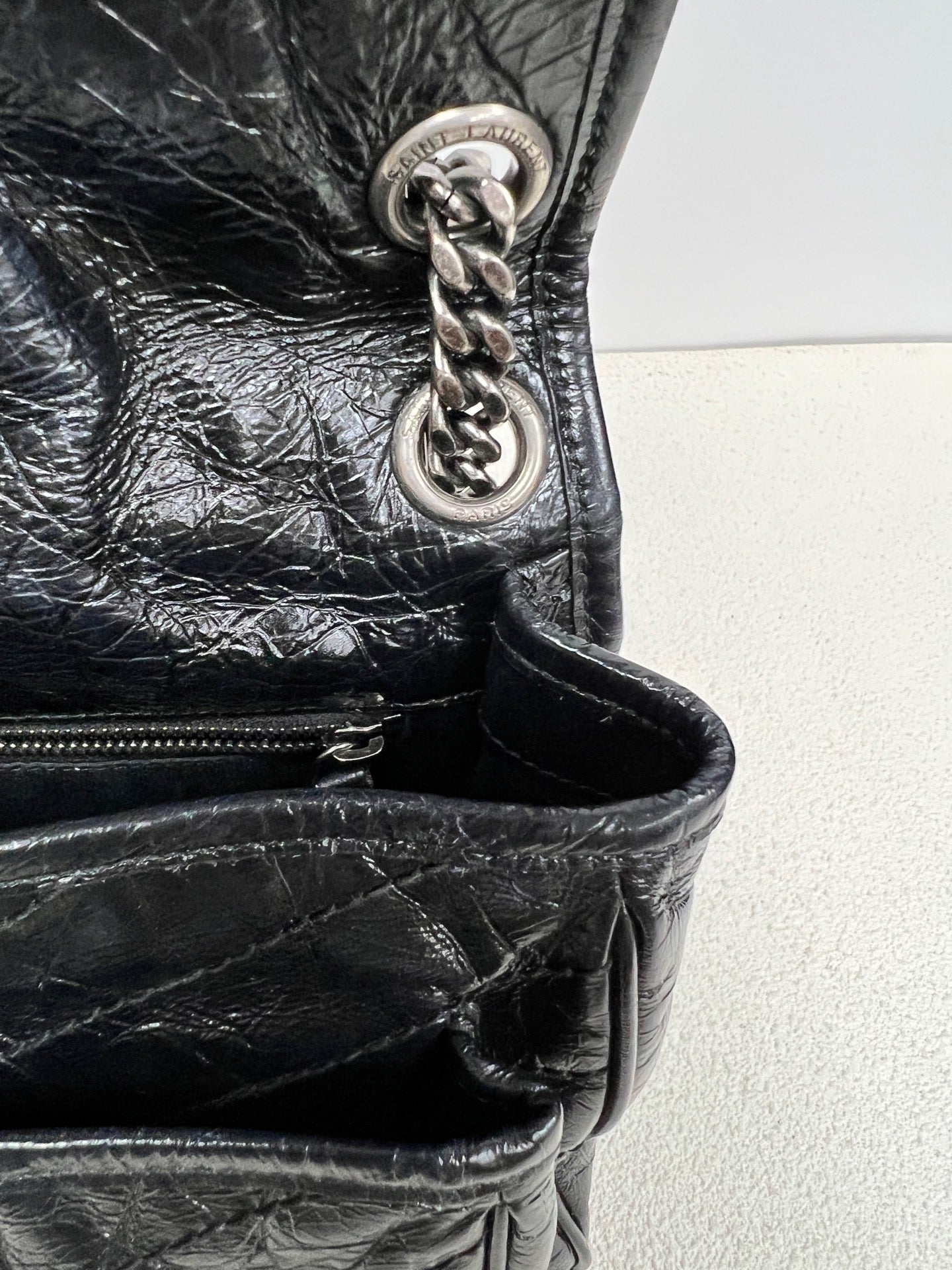 Saint Laurent - Niki - Leather - Black - (medium)