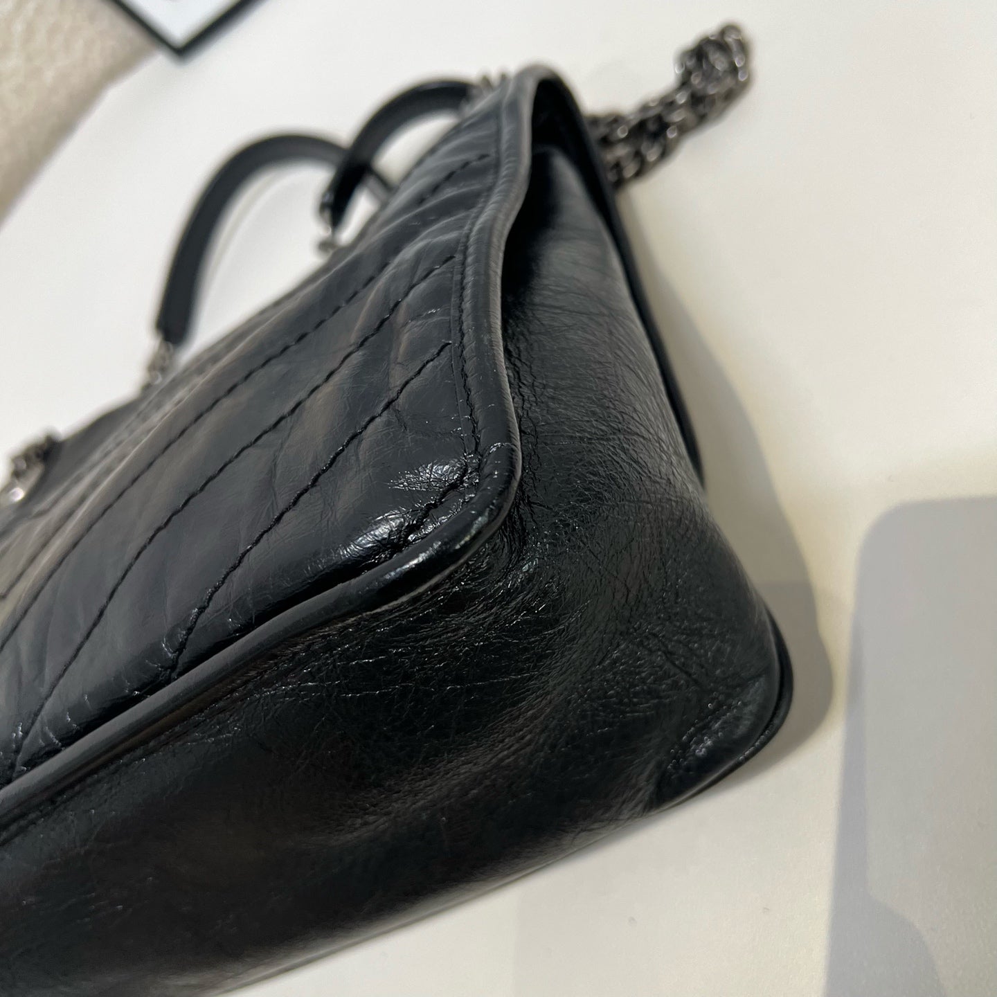 Saint Laurent - Niki - Leather - Black - (medium)