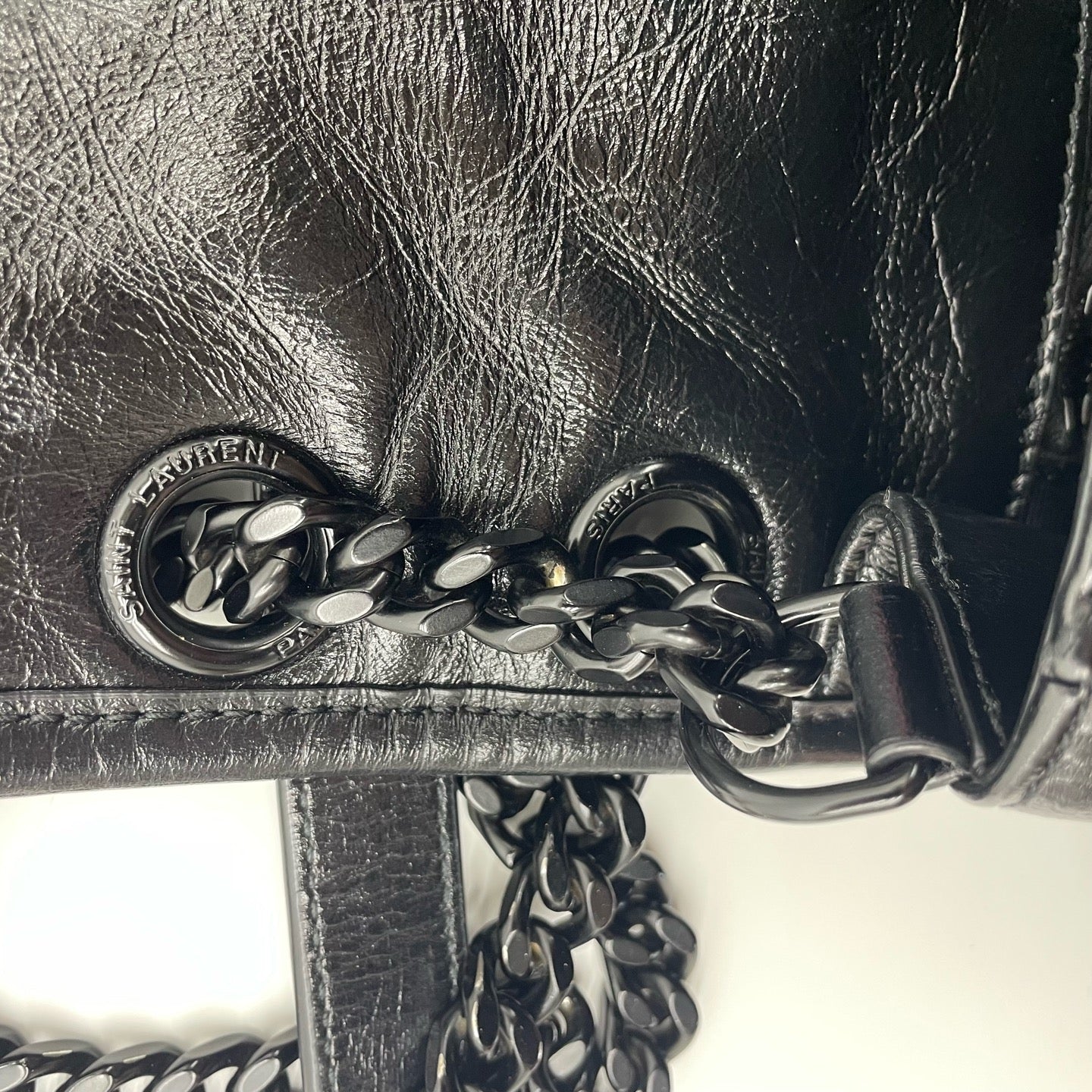 Saint Laurent - Niki - Leather - Black - (medium)