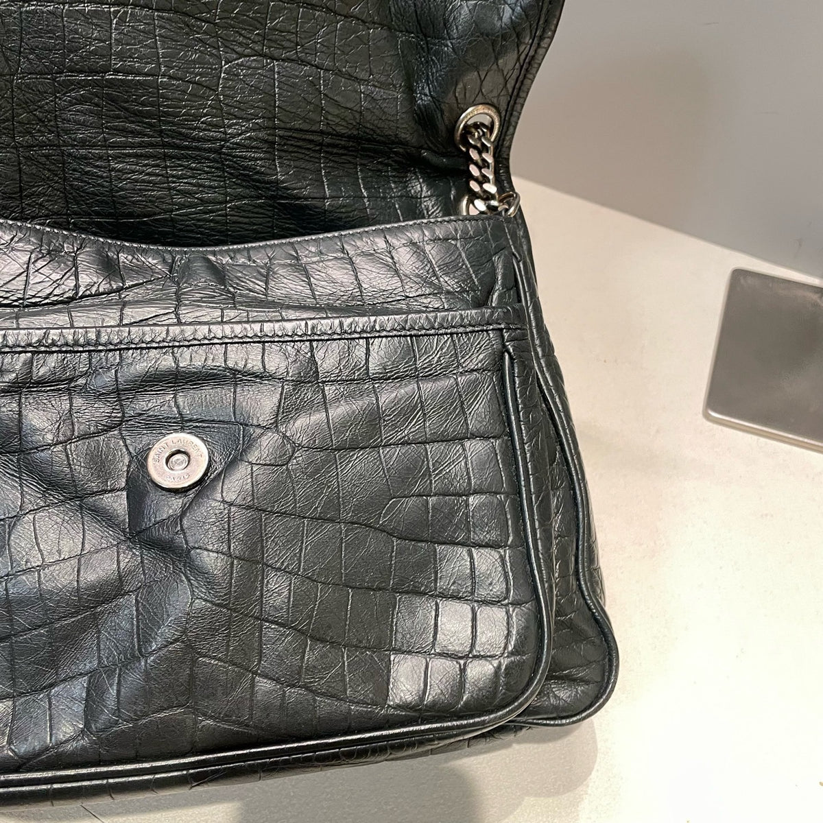 Saint Laurent - Niki - Leather - Black - (medium)