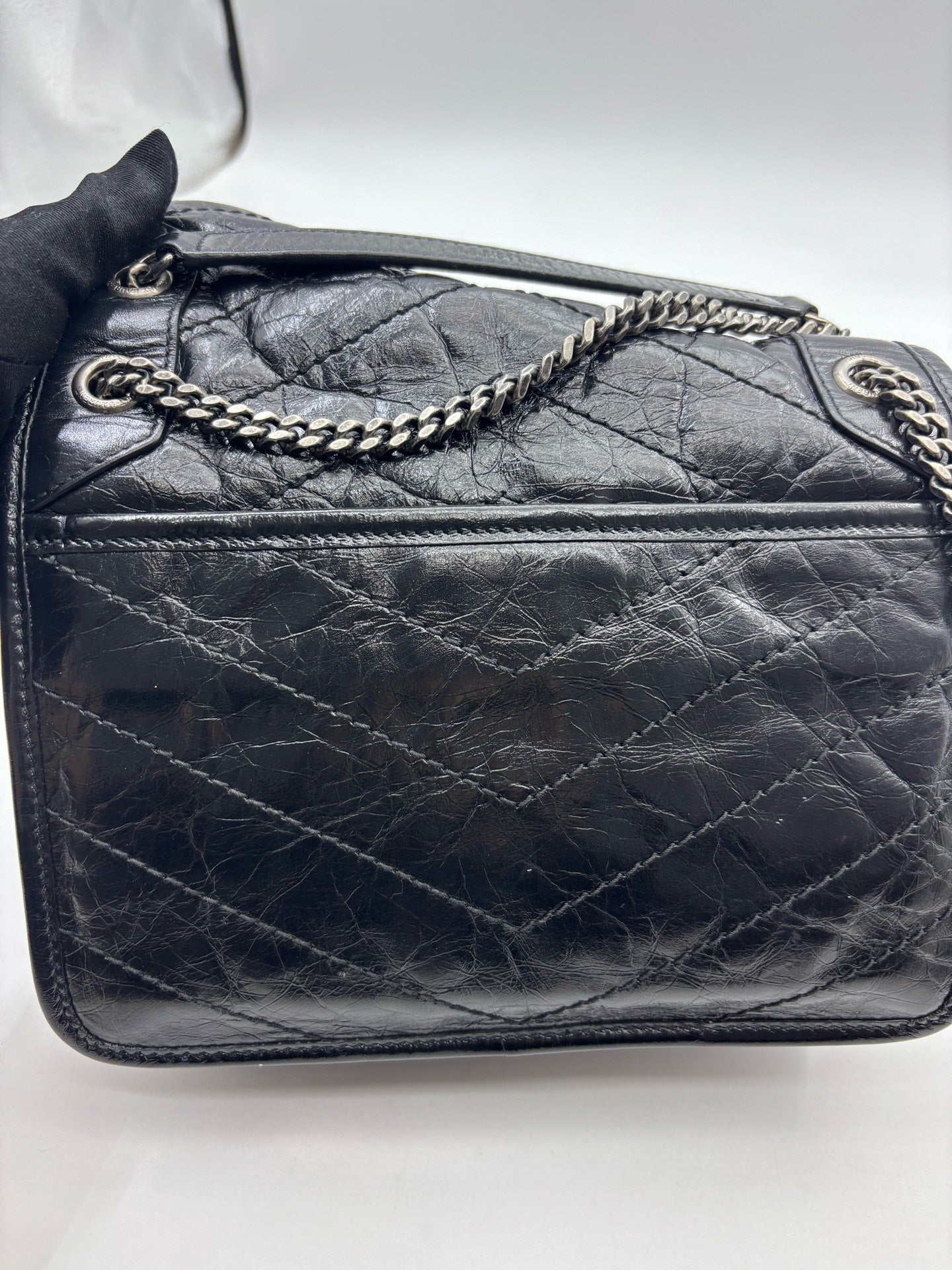 Saint Laurent - Niki - Leather - Black - (medium)