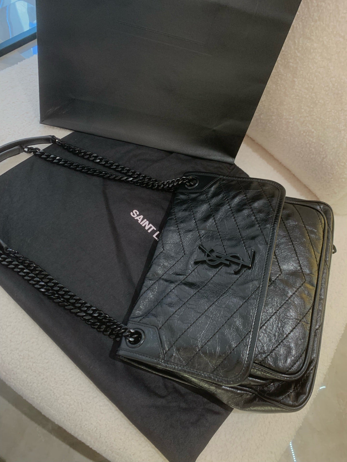 Saint Laurent - Niki - Leather - Black - (Medium)