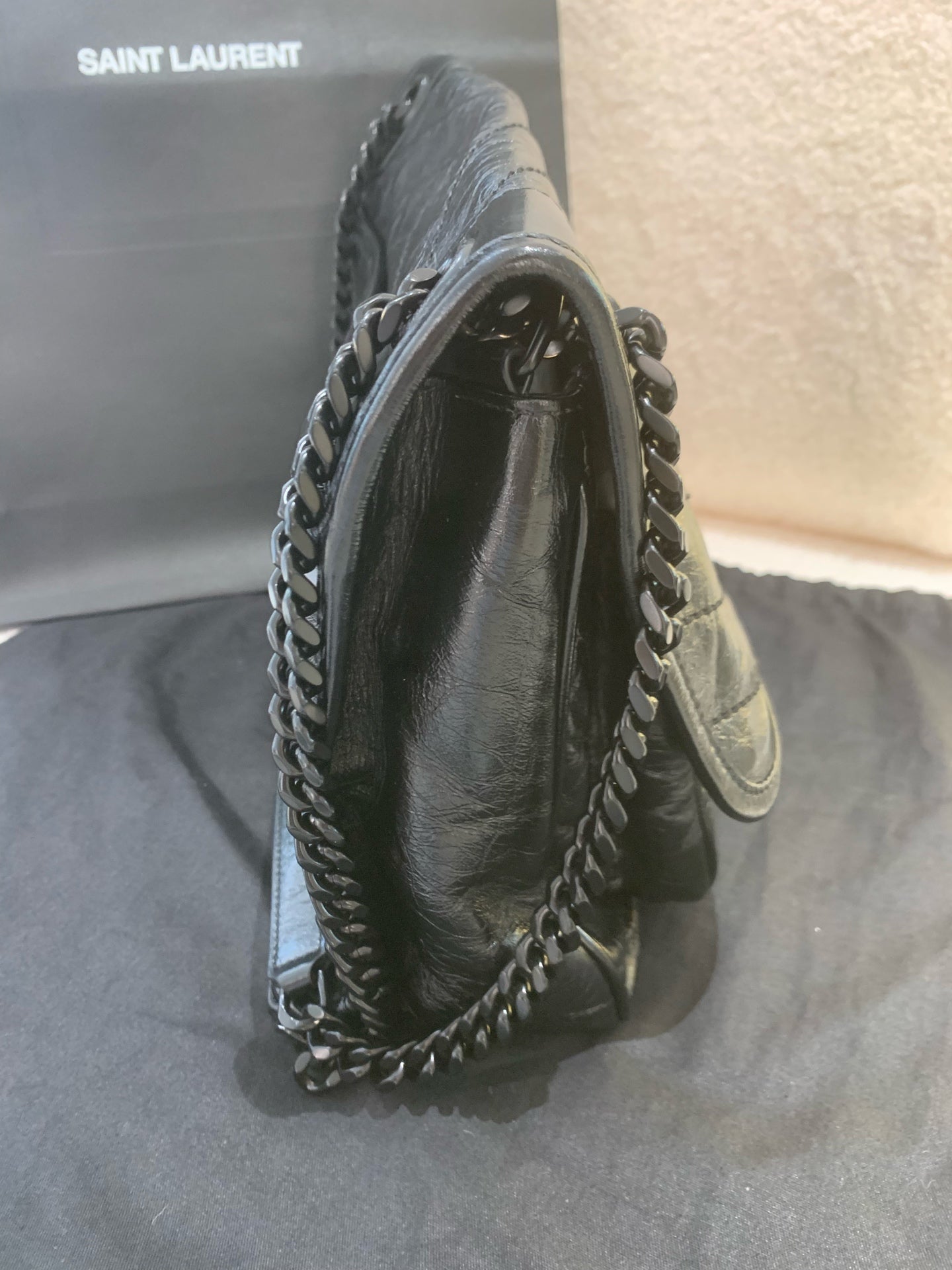Saint Laurent - Niki - Leather - Black - (Medium)
