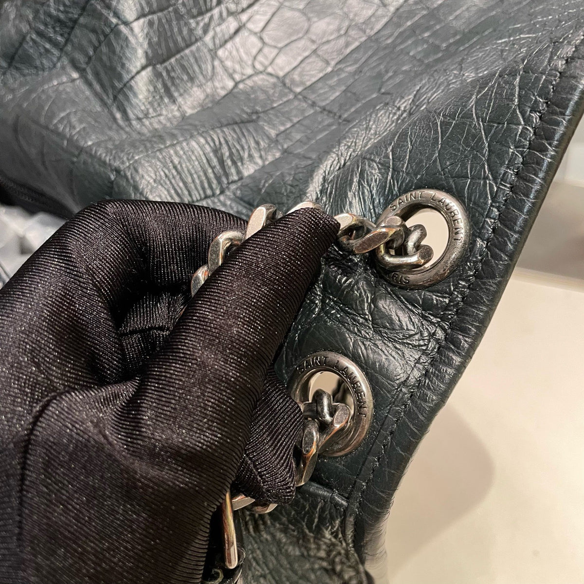 Saint Laurent - Niki - Leather - Black - (medium)