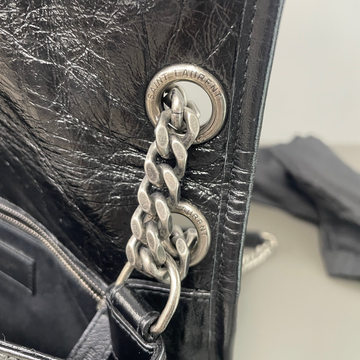 Saint Laurent - Niki - Leather - Black - (medium)