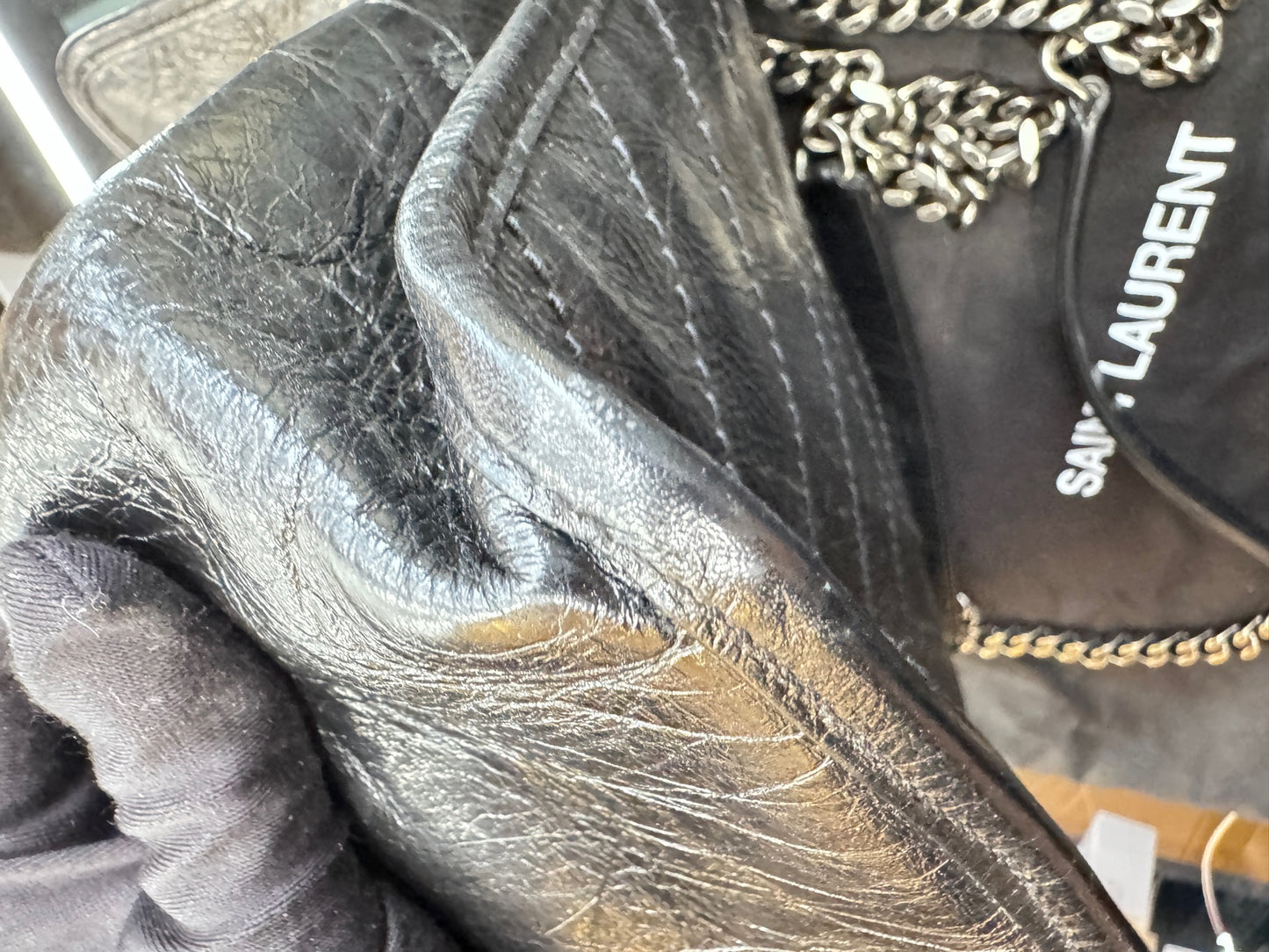 Saint Laurent - Niki - Leather - Black - (medium)