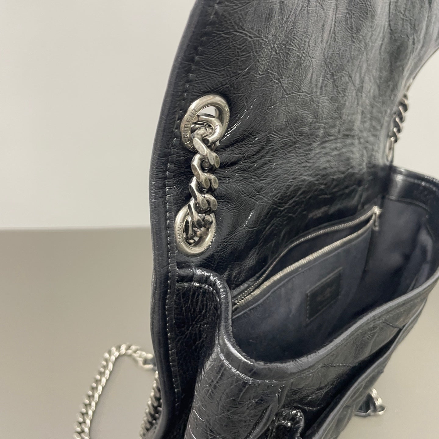 Saint Laurent - Niki - Leather - Black - (Medium)