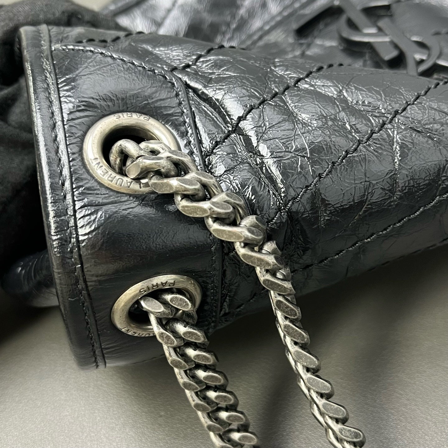 Saint Laurent - Niki - Leather - Black - (medium)