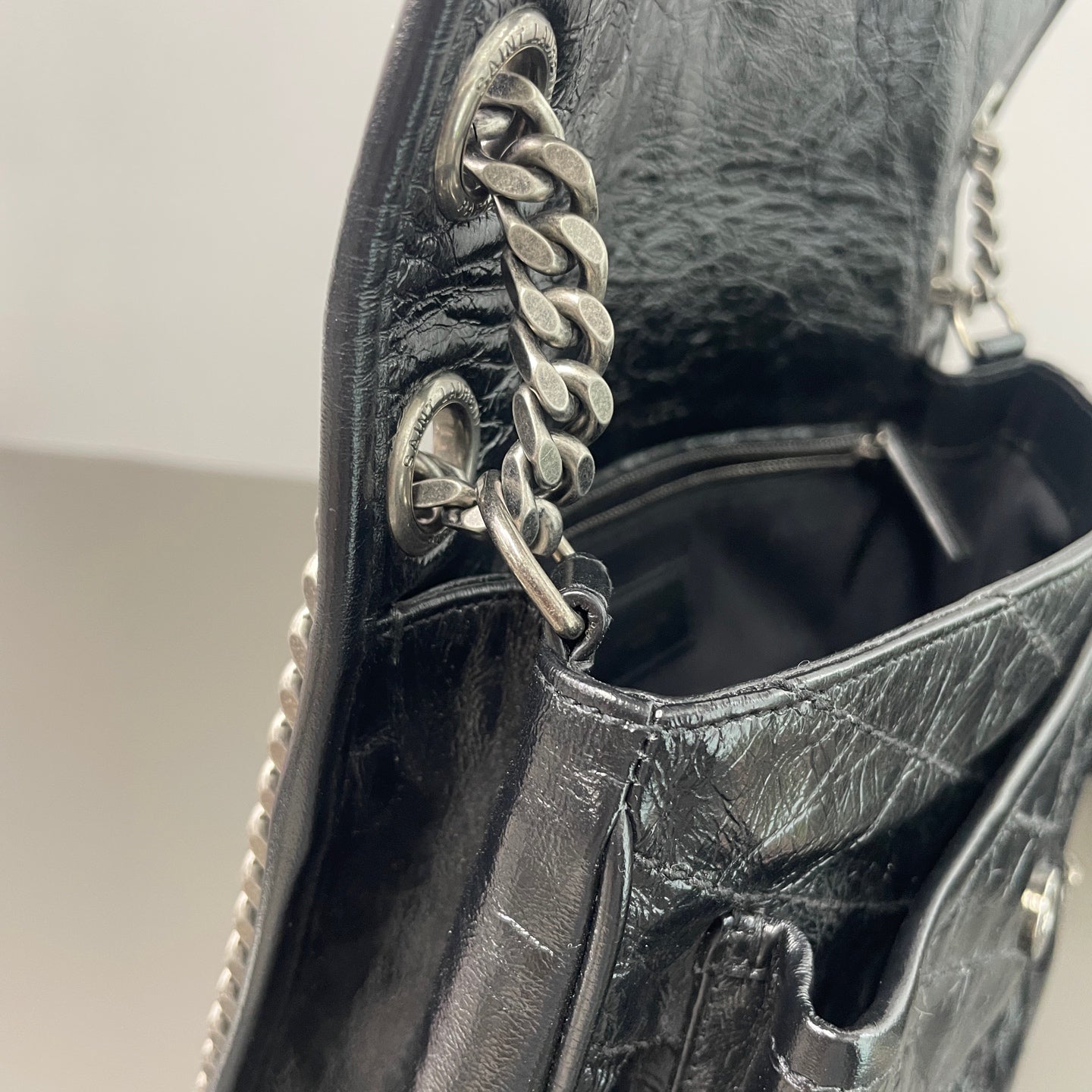 Saint Laurent - Niki - Leather - Black - (medium)