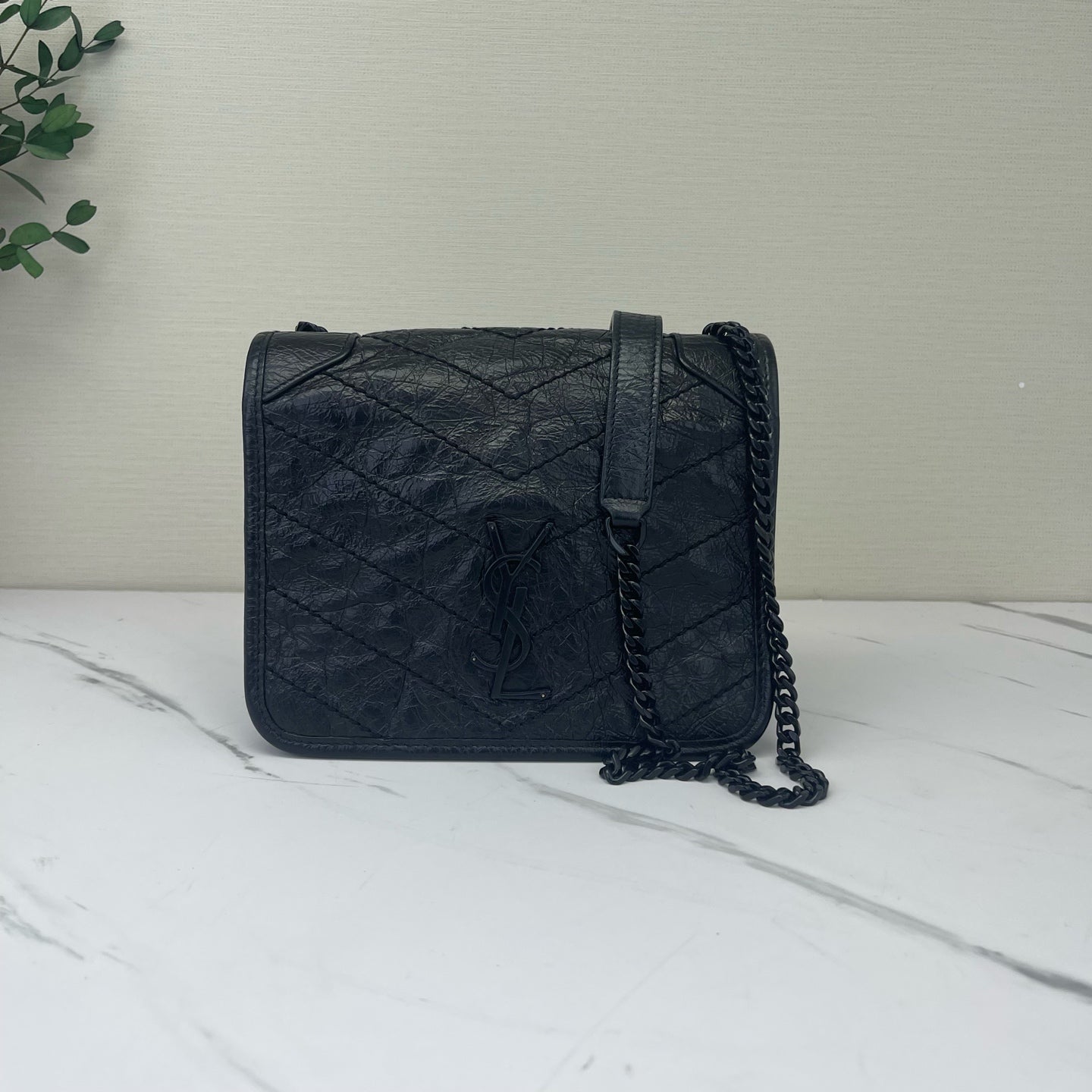 Saint Laurent - Niki - Leather - Black - (small)