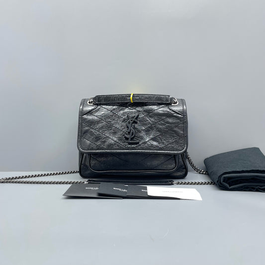 Saint Laurent - Niki - Leather - Black - (small)