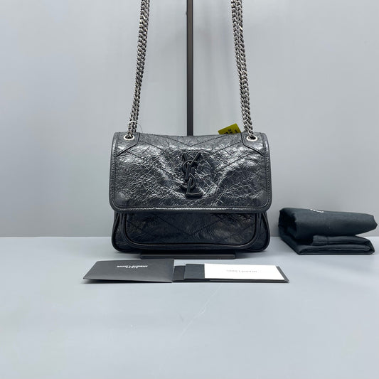 Saint Laurent - Niki - Leather - Black - (Small)