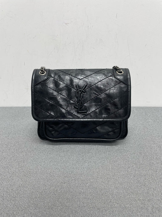Saint Laurent - Niki - Leather - Black - (small)