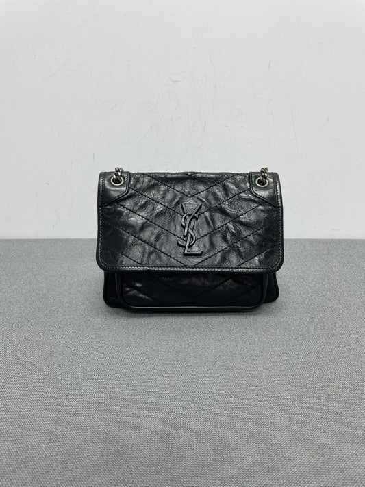 Saint Laurent - Niki - Leather - Black - (small)