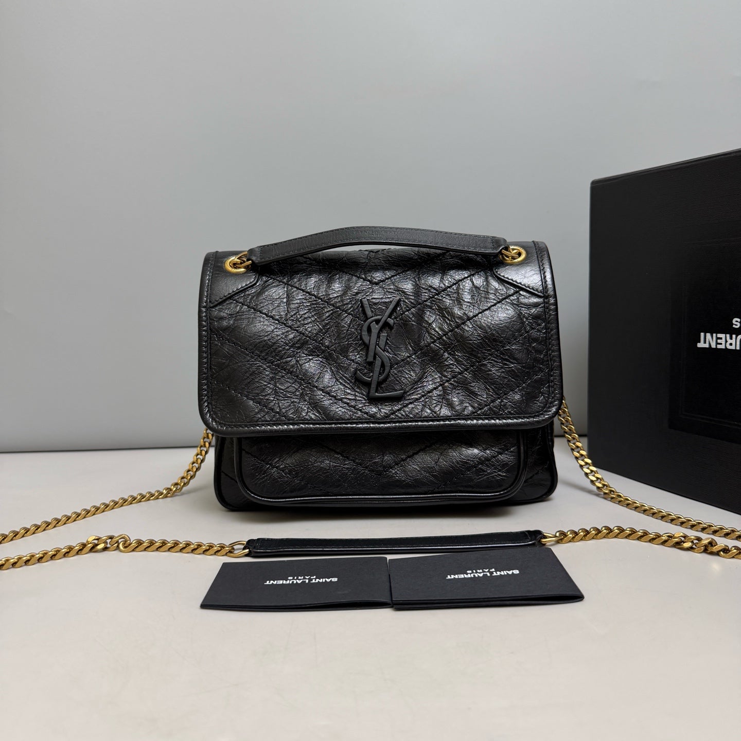 Saint Laurent - Niki - Leather - Black - (small)