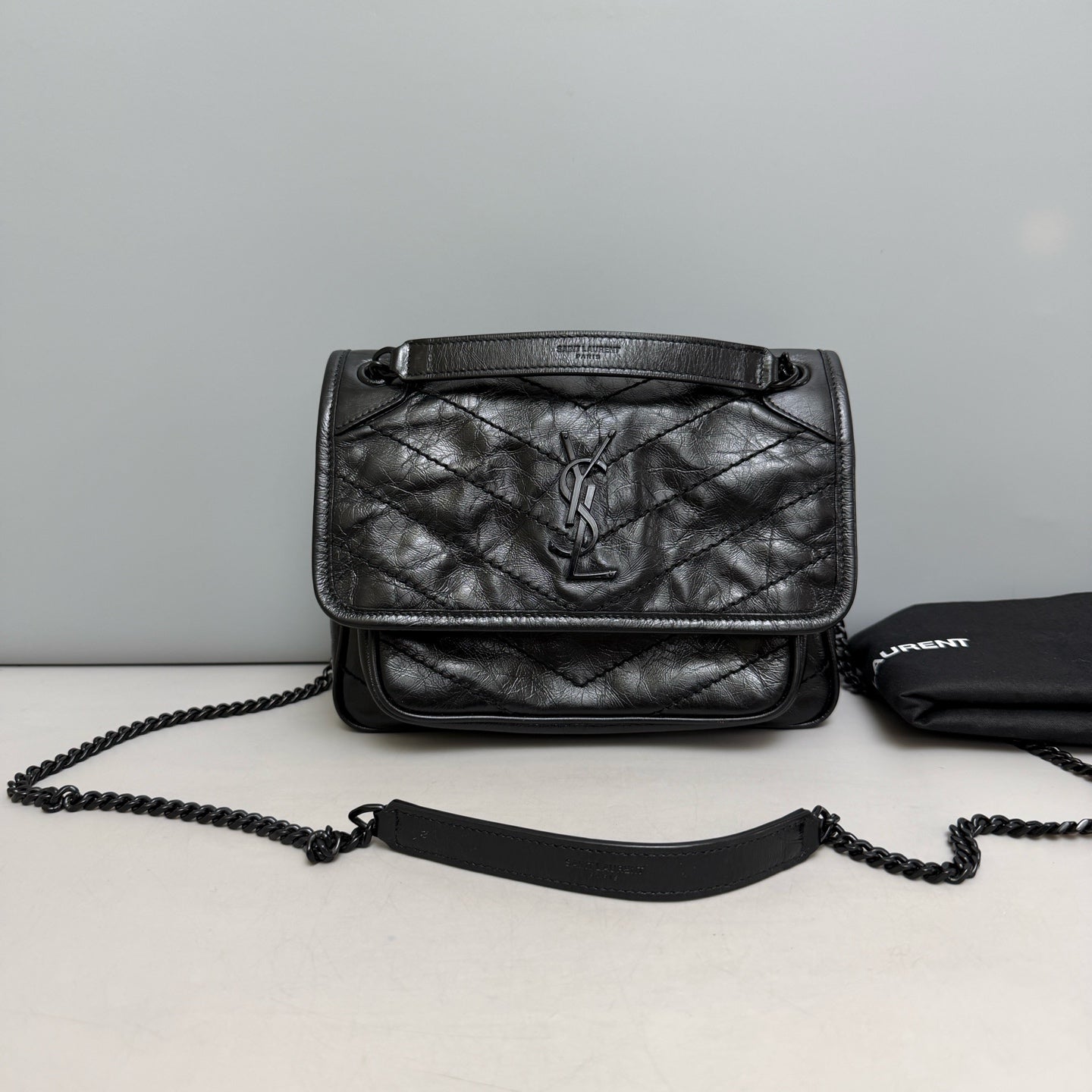 Saint Laurent - Niki - Leather - Black - (small)