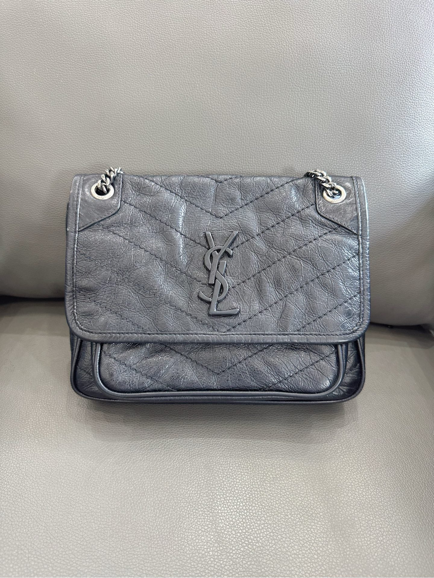 Saint Laurent - Niki - Leather - Black - (Small)