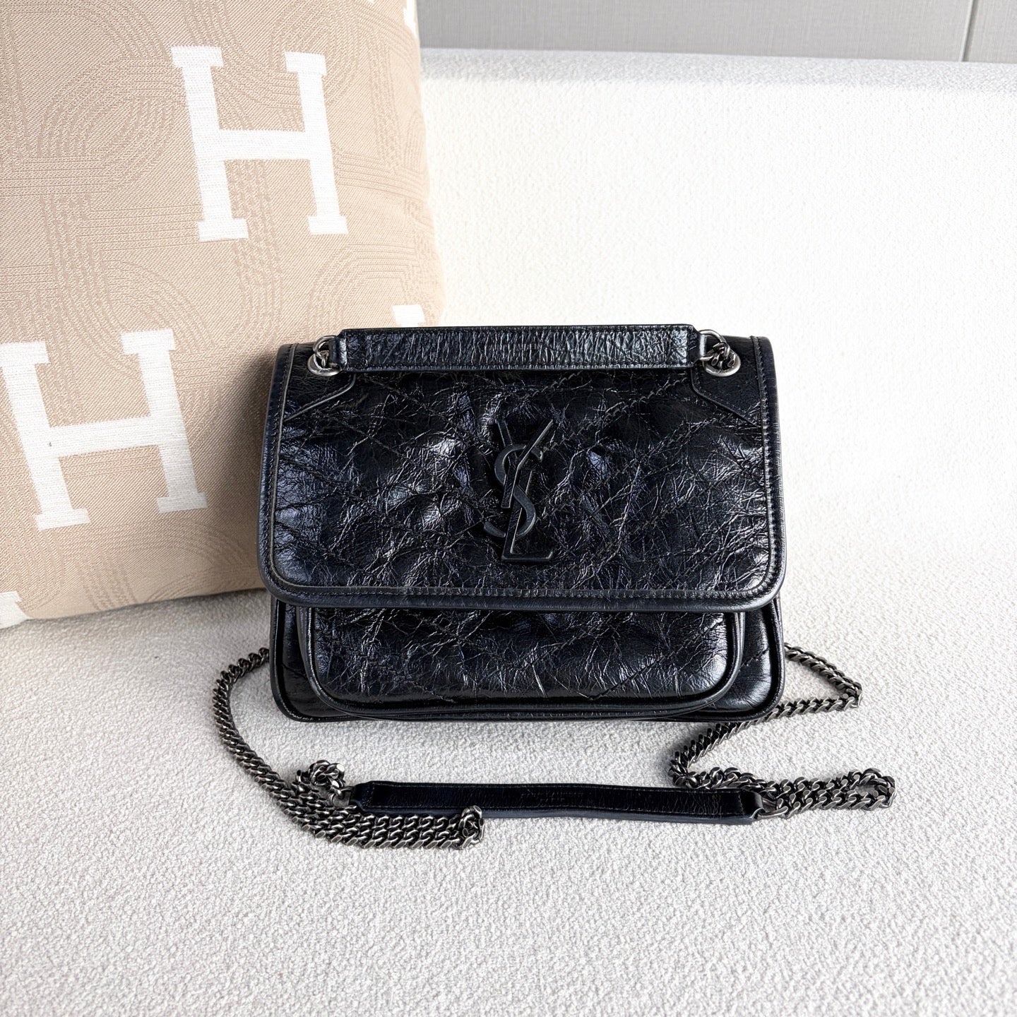 Saint Laurent - Niki - Leather - Black - (small)