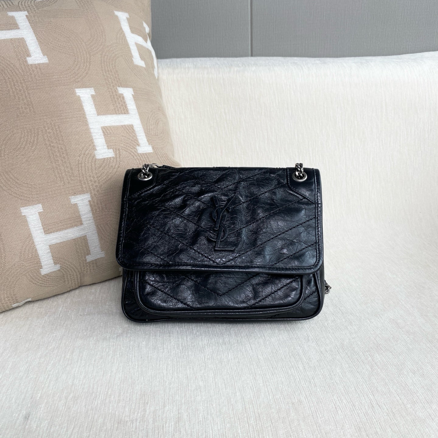 Saint Laurent - Niki - Leather - Black - (small)