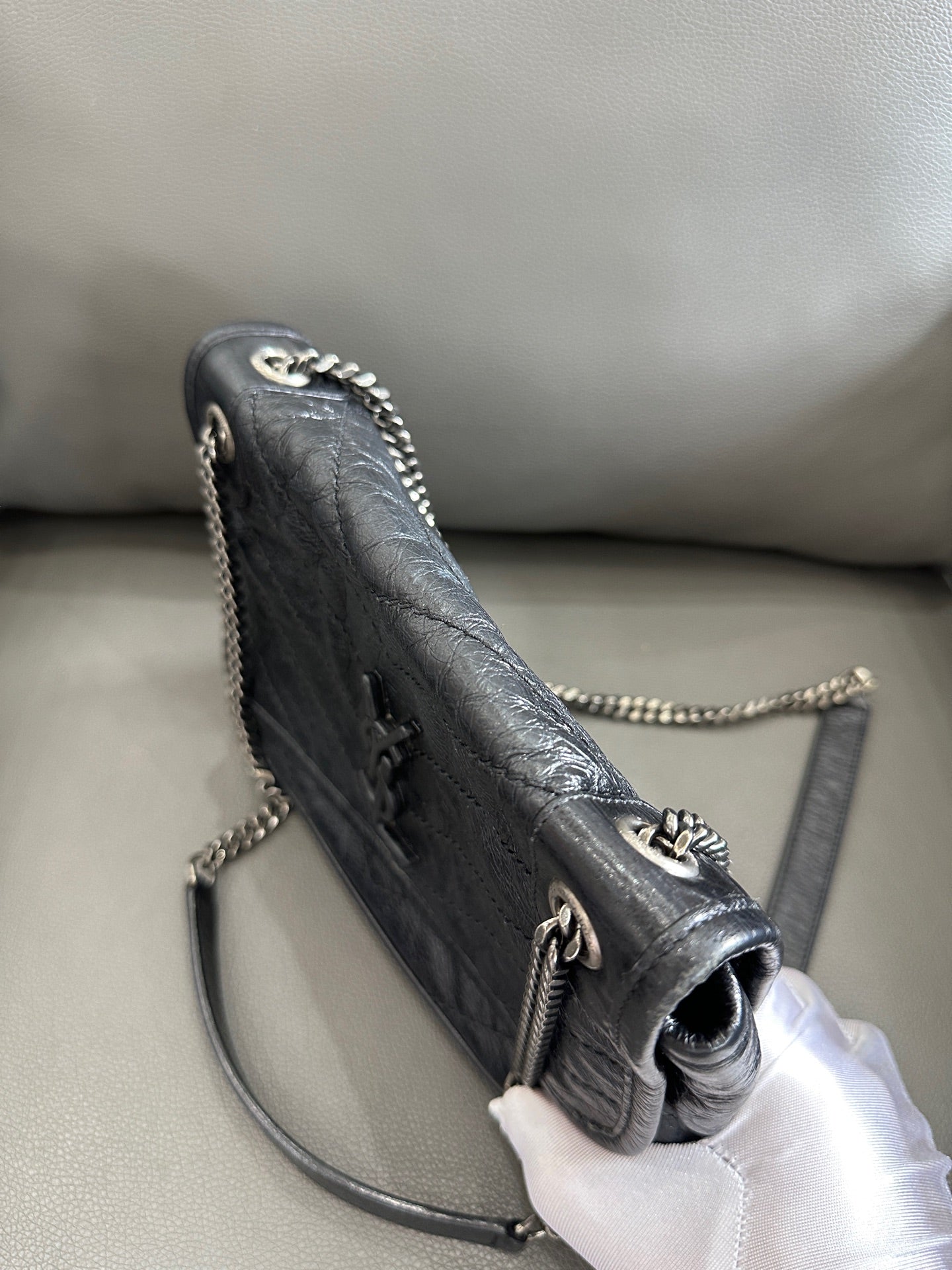 Saint Laurent - Niki - Leather - Black - (Small)