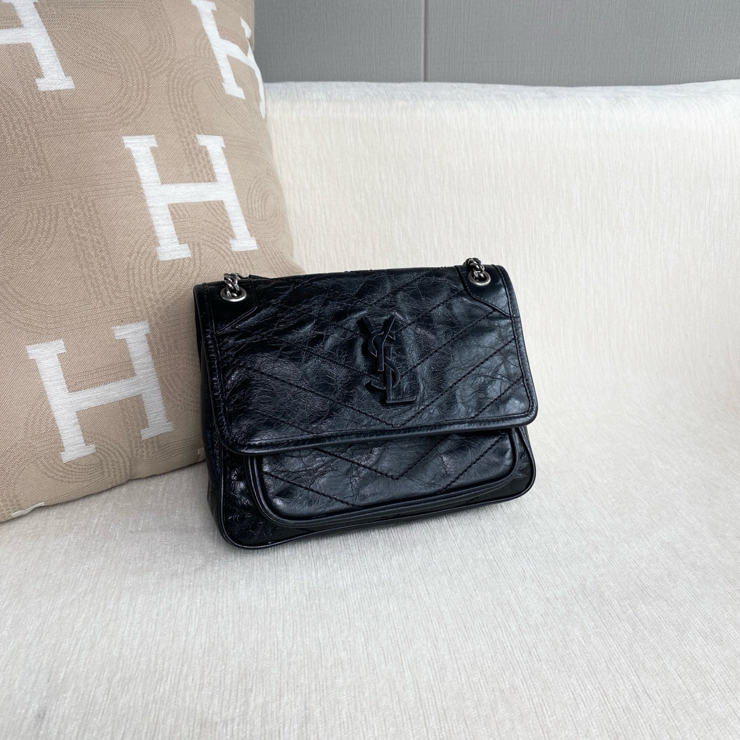 Saint Laurent - Niki - Leather - Black - (small)
