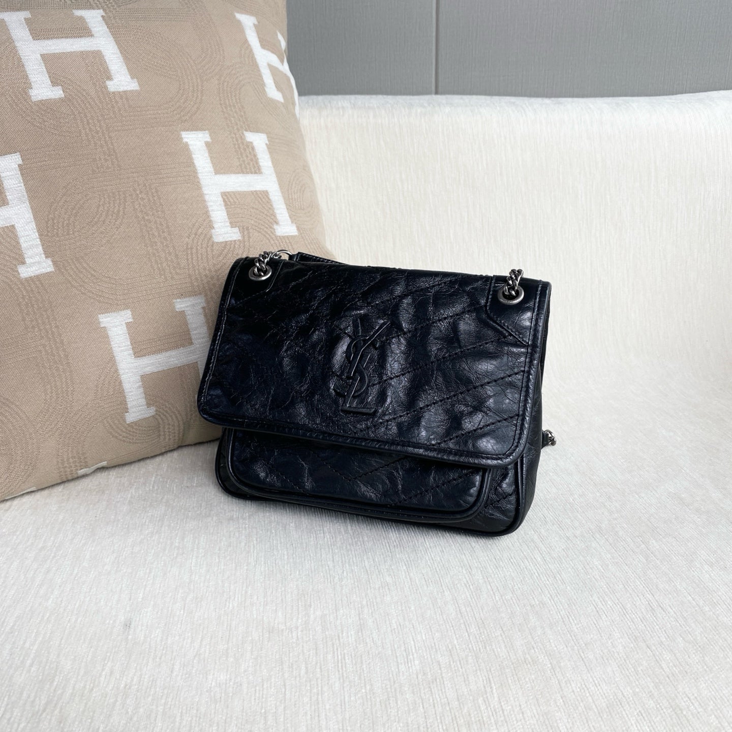 Saint Laurent - Niki - Leather - Black - (small)