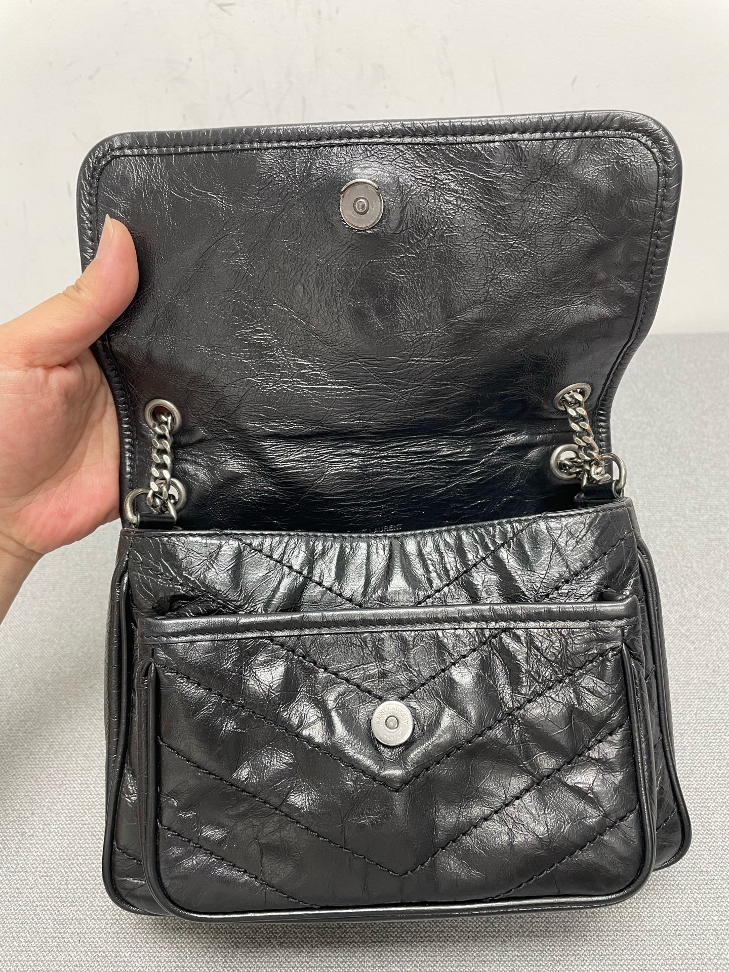 Saint Laurent - Niki - Leather - Black - (small)