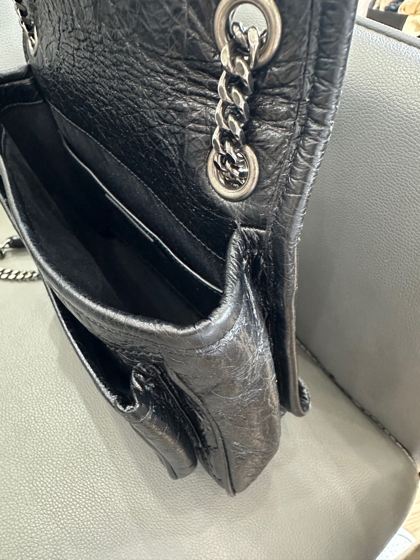 Saint Laurent - Niki - Leather - Black - (Small)