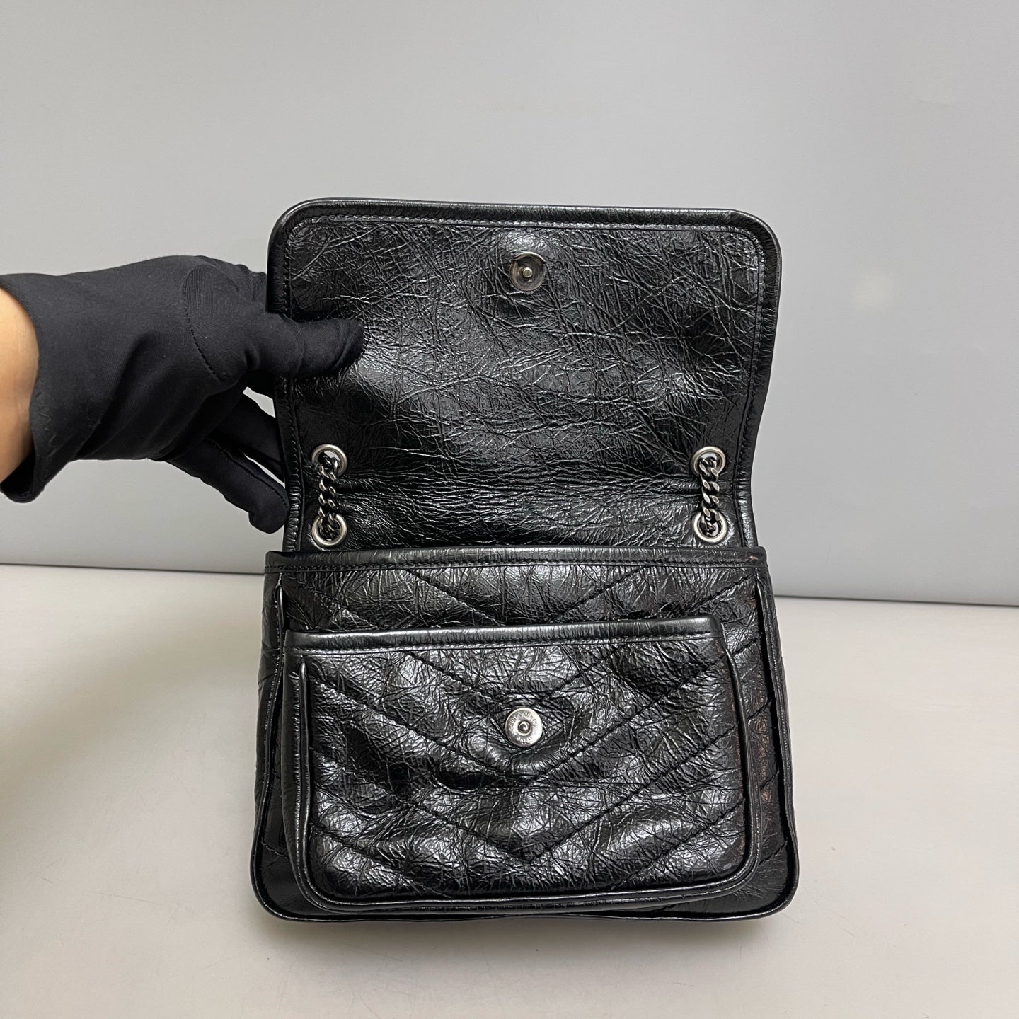 Saint Laurent - Niki - Leather - Black - (small)
