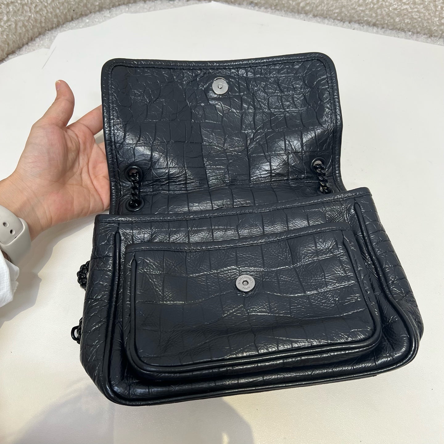 Saint Laurent - Niki - Leather - Black - (small)