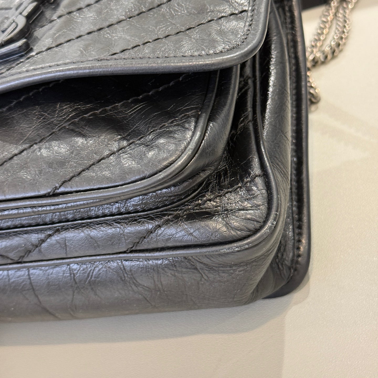 Saint Laurent - NIKI - Leather - Black - (small)