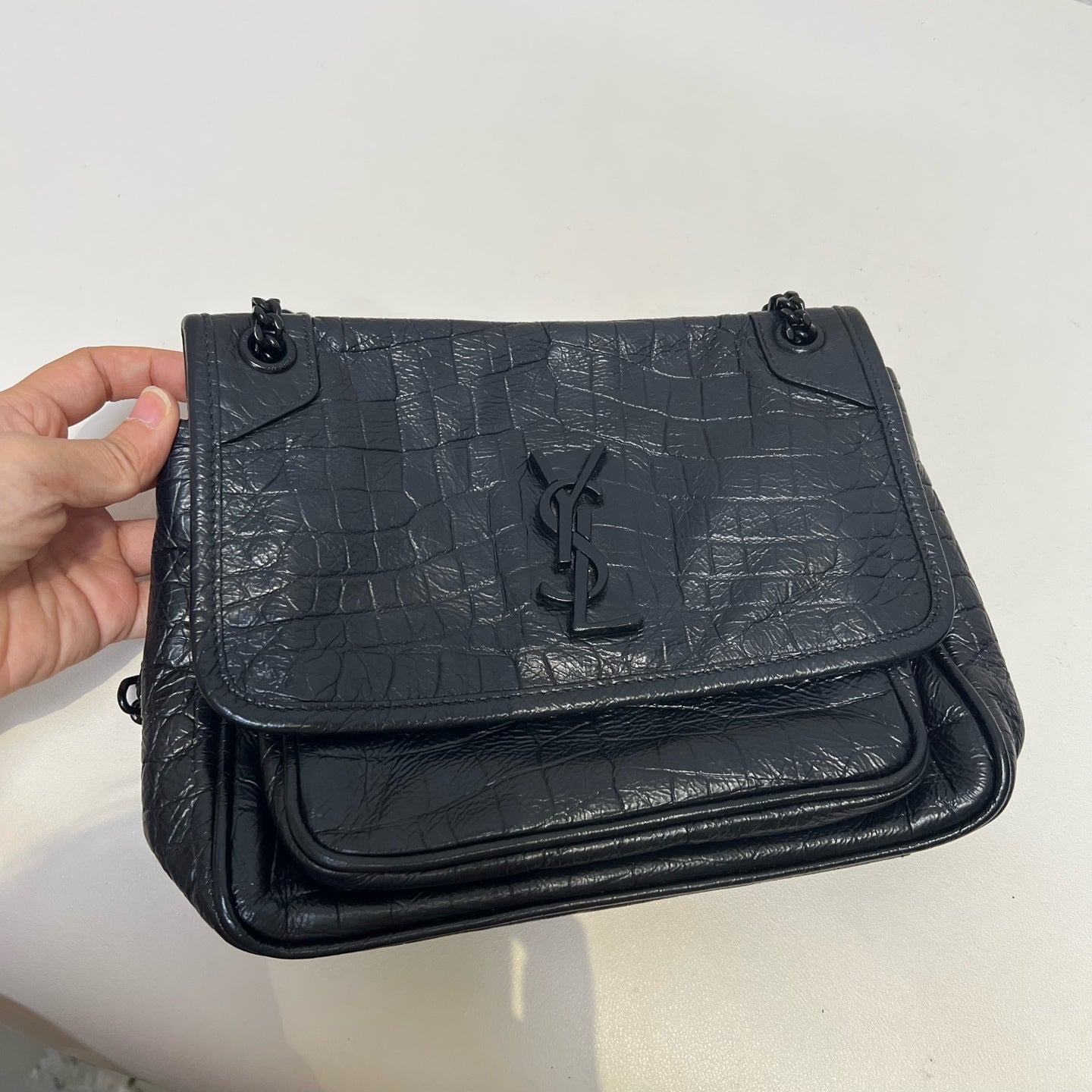 Saint Laurent - Niki - Leather - Black - (small)