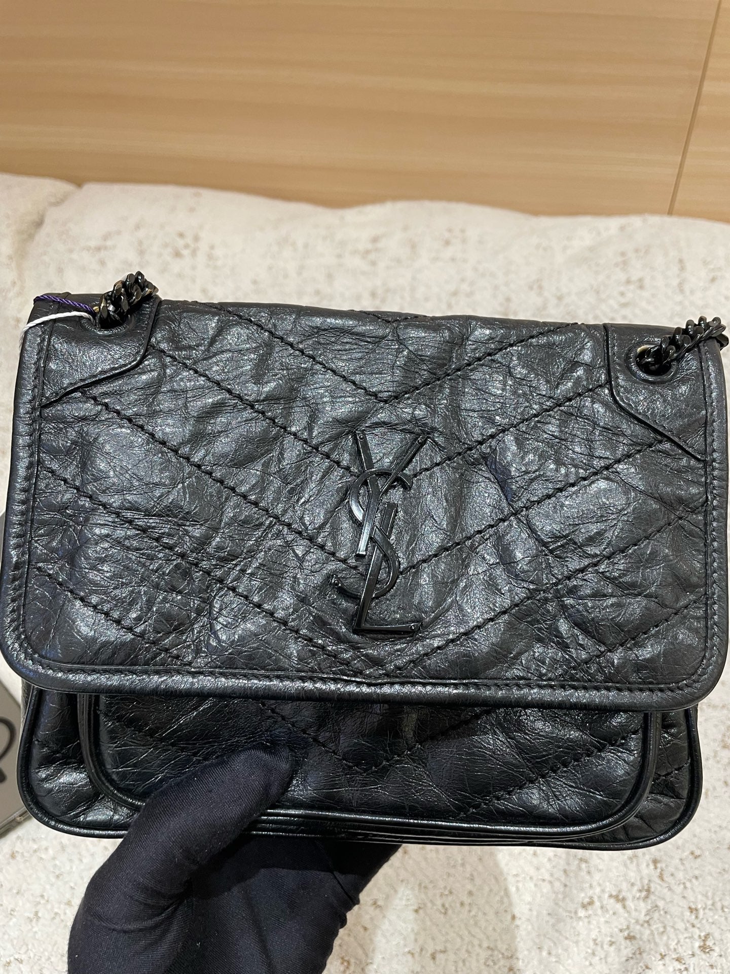 Saint Laurent - Niki - Leather - Black - (small)