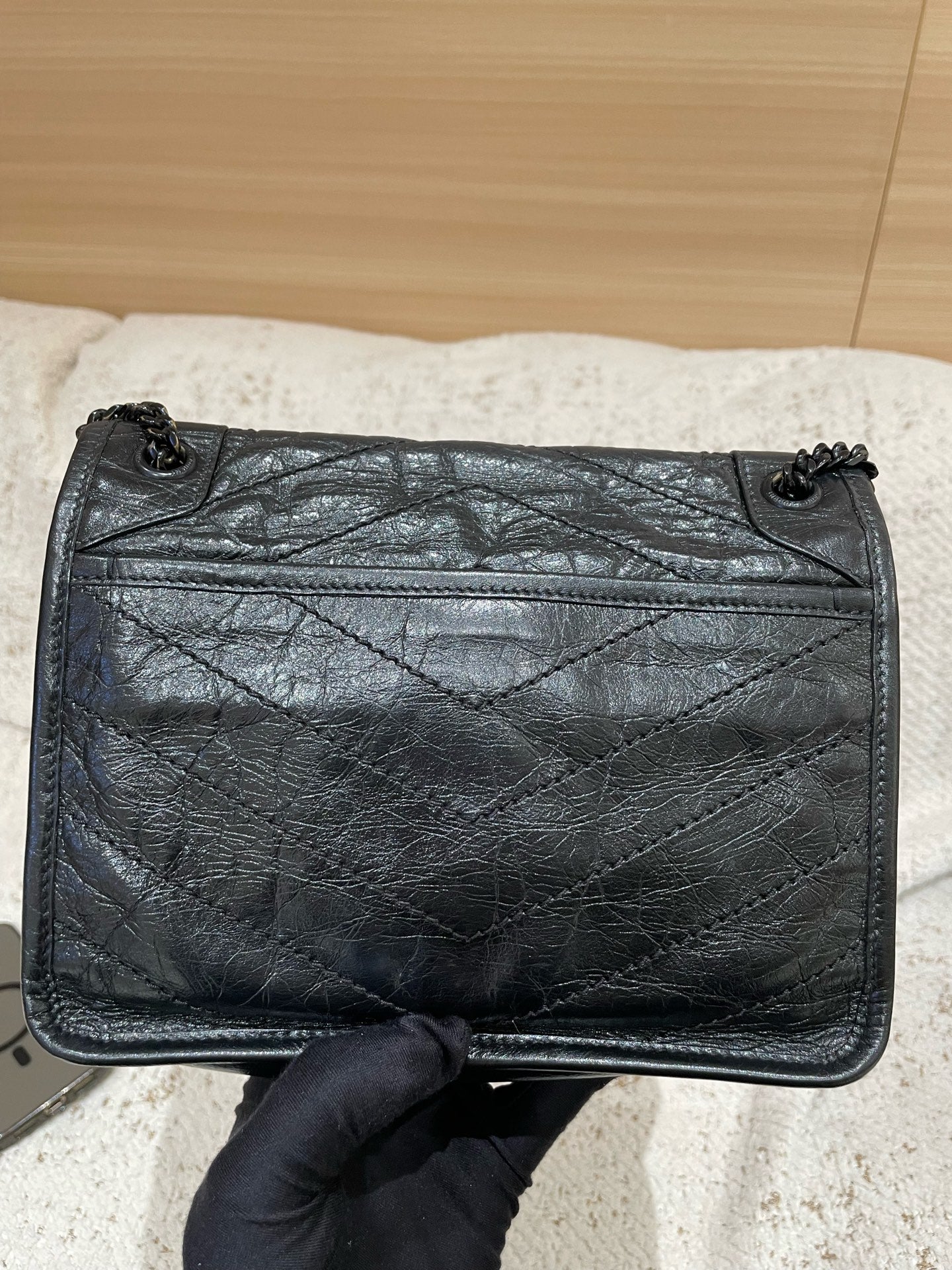 Saint Laurent - Niki - Leather - Black - (small)